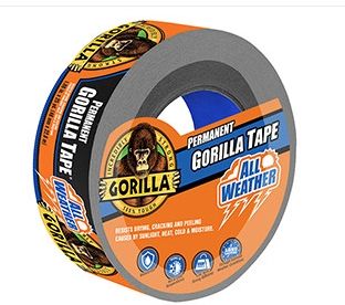 Gorilla 1.88 in. W X 25 yd L Black Duct Tape