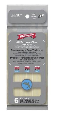 Arrow 4"  Glue Stick AP5 Clear - pack of 6