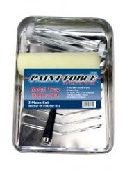 PAINT-FORCE  METAL PAINT TRAY 9" ROLLER SET 3PC