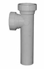1 1/2" WHITE PLASTIC 1 1/2" SINK WASTE TEE (WITH 4" TAILPIECE) - A2539