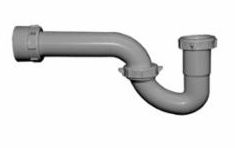 ADJUSTABLE "P" TRAP 1 1/4" PLASTIC A(LESS ADAPTER) (BAGGED)
