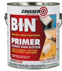 ZINSSER B-I-N 901 PRIMER-SEALER ULTIMATE STAIN BLOCKER SHELLAC BASE WHITE