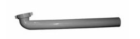 1 1/2" x 11 1/2" WHITE PLASTIC QUICK HOOK-UP BENT WASTE ARM - A2512B