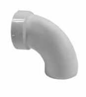 90° STREET ELBOW - PVC-DWV - Spigot x Hub x 1/4" Bend -1"