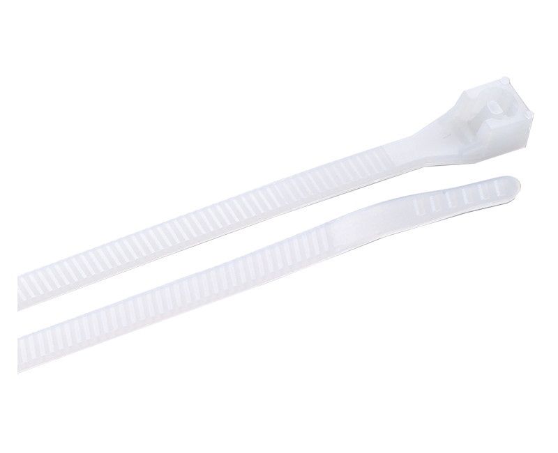 Cable Tie, 8" 75 lb 20Bag, Natural, Hangable