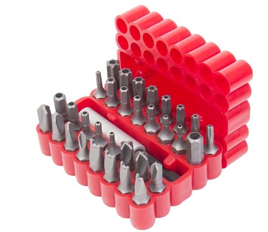 35 PC. TAMPER RESISTANT INSERT BIT ASSORTMENT CARDED SET SECURITY KIT