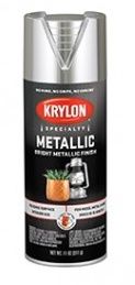 KRYLON K01401777 1401 METALLIC BRIGHT SILVER SPRAY PAINT 11 OZ