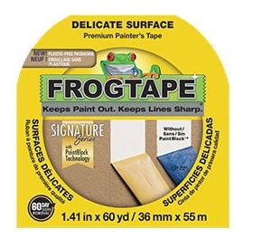 FROG TAPE FOR DELICATE SURFACE YELLOW  1-1/2"