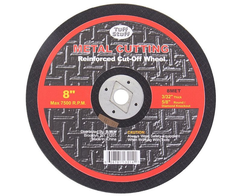 8" X 3/32" X 5/8" Diamond Arbor Metal Cutting Blade