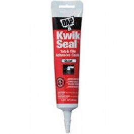 DAP 18008 KWIK SEAL 5.5 OZ CLEAR TUB &amp; TILE ALL PURPOSE ADHESIVE CAULK