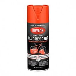 KRYLON K03101777 3101 FLUORESCENT RED-ORANGE SPRAY PAINT 12 OZ