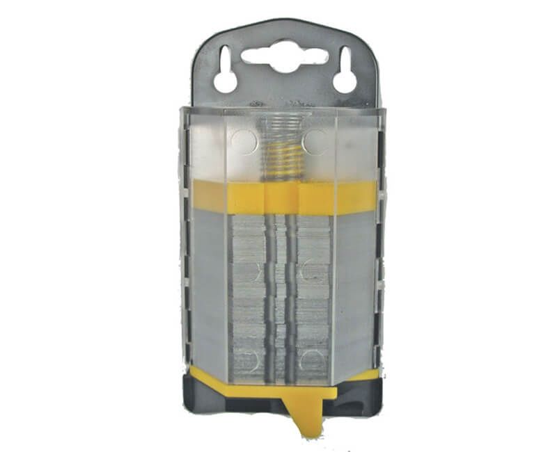 100 pack Utility  Knife Blades in Plastic Dispenser Carded