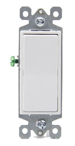 Decorator 3 Way Switch 15A / 120V White