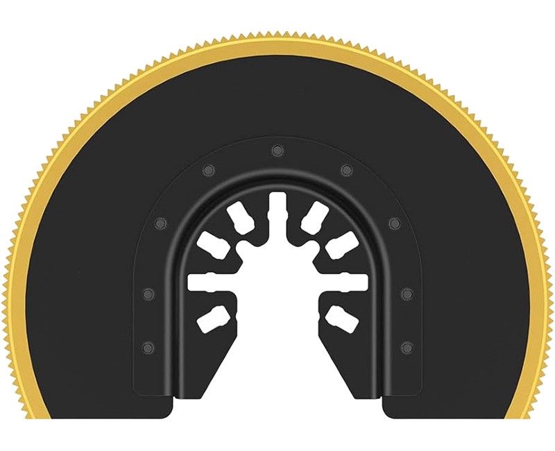 UNIVERSAL OSCILLATING MULTI TOOL CUTTING BLADE 3-1/2" Semi-Circle (88MM) BI-METAL TITANIUM COATD CARDED