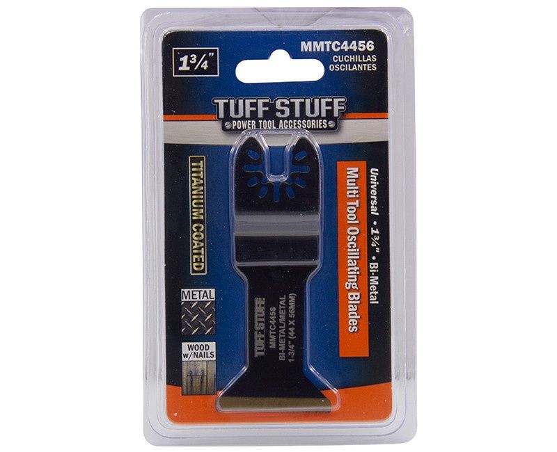 UNIVERSAL OSCILLATING MULTI TOOL CUTTING BLADE 1-3/4" (44 X 56MM) BI-METAL TITANIUM COATD CARDED
