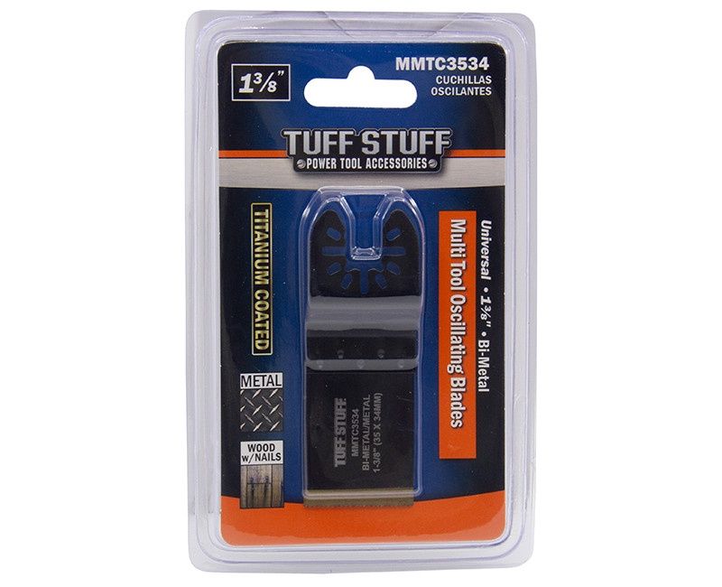 UNIVERSAL OSCILLATING MULTI TOOL CUTTING BLADE 1-3/8" (35 X 34MM) BI-METAL TITANIUM COATD CARDED