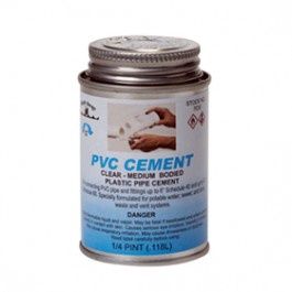 BLACK SWAN  4 OZ CAN PVC SOLVENT CEMENT MEDIUMBODIED D-2564