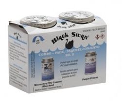 COMBO BLUE WET-OR-DRY MED BODIED PVC CEMENT &amp; PURPLE PRIMER