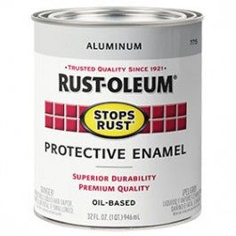 Rust-Oleum STOPS RUST Protective Enamel, Metallic, 1 qt Can