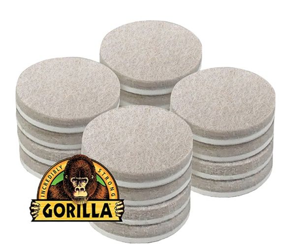 Heavy Duty Felt Gard Pads 1" - 16 Per Card