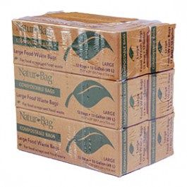 NATUR-BAG NT1075-RTL-00007 23.5" X 29" 13GAL 0.8ML RTL TRASH BAGS