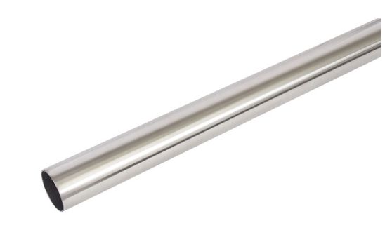 CLOSET POLE STAINLESS STEEL 6'X1-1/4"X1MM
