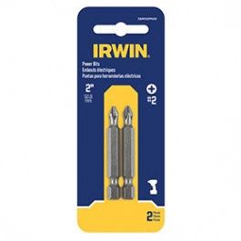 IRWIN IWAF22PH22 2" #2 PHILLIPS POWER BIT  2 PACK