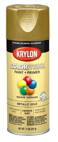 KRYLON COLORMAXX METALLIC GOLD 12 OZ