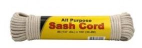 G-FORCE 1/4" X 100' COTTON/POLY BLENDED SASH CORD / CLOTHESLINE