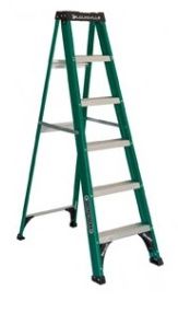 LOUISVILLE LADDER FS4006 6' TYPE II FIBERGLASS STEPLADDER 225LB RATING