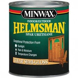 MINWAX HELMSMAN 63210444 SEMI-GLOSS INDOOR/OUTDOOR SPAR URETHANE