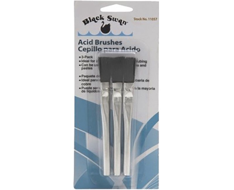 Flux Brushes - 3 Pak, Carded
