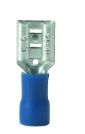 TERMINAL RING, 16-14AWG, 8-10 STUD, BLUE; 22PCS/CLAM