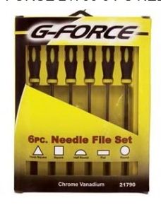 NEEDLE FILE SET ERGO GRIP HANDLE 6 PC