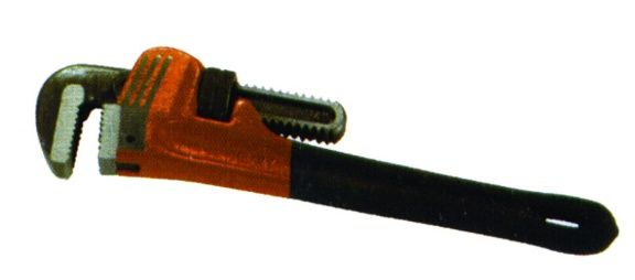 HEAVY DUTY BLACK GRIP PIPE WRENCH 18"