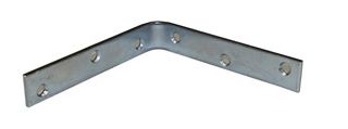 CORNER BRACES ZINC PLATED BULK NO SCREWS 6"