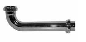 Waste Pipe- Slip Joint Elbow  Crome 1.5" x 12"