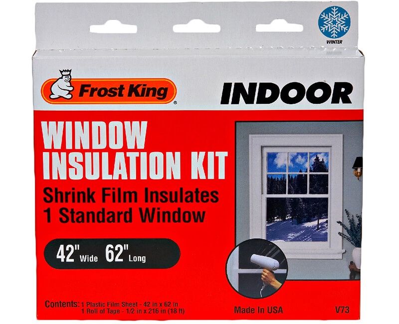 FROST KING V73A 18638 42" X 62" INDOOR SHRINK STND WINDOW INSULATION KIT (1)