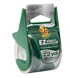 PACKING TAPE WITH DISPENSER CLEAR .88" X 22 YARD
