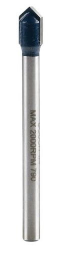 BOSCH GT-300 1/4" GLASS AND TILE CARBIDE TIP DRILL BIT (CARDED)