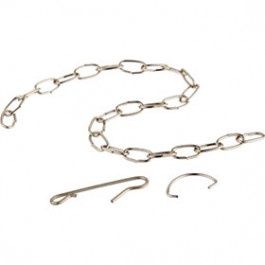FLAPPER LIFT CHAIN 9" WITH HOOK AND RING