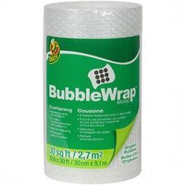 SHURTECH 286681 12" X 30' ALL PURPOSE DUCK BUBBLE WRAP CUSHIONING - CLEAR
