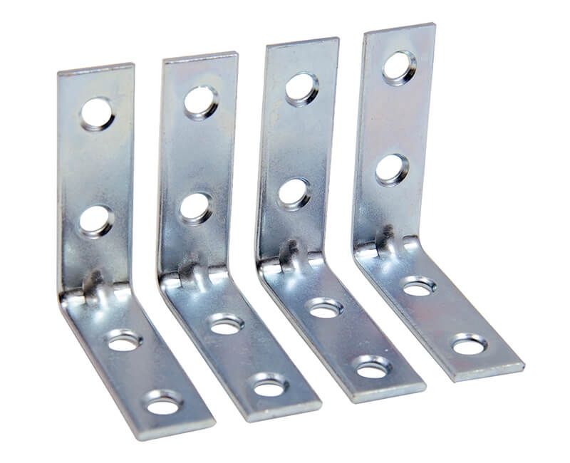Corner Brace 2" Zinc Plated 4 Braces screws included