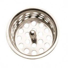 STRAINER BASKET 1-1/2" WITH POST CHROME FINISH METAL