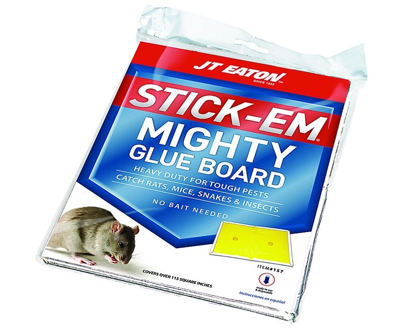 Stick-Em Mighty Glue Board 1 Trapper Per Pack - Rat &amp; Mice