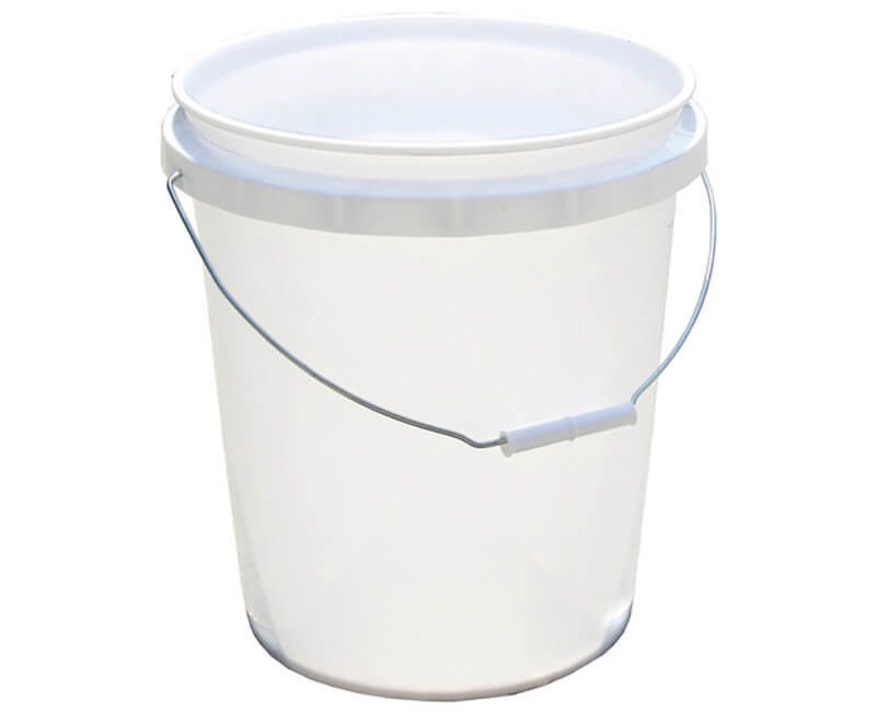5 GAL. White Industrial Space-Efficient Pail Bucket