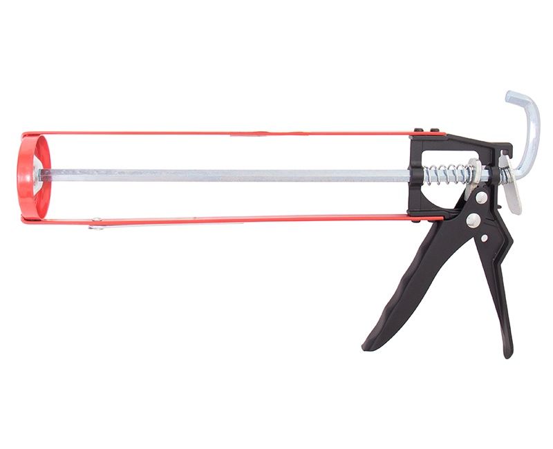 Caulking Gun 10 oz. Hex Smooth Rod Skeleton Red