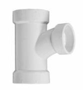 PVC TEE 3"x3x1-1/2"SAN TEE HUB PVC-DWV