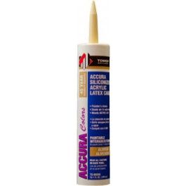 ACCURA Silicone Caulk, Almond, 7 to 14 days Curing, 40 to 140 deg F, 10.1 fl-oz Tube