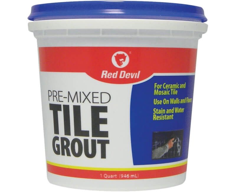 RED DEVIL WHITE PRE-MIXED TILE GROUT White 1 QT.